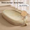 Wotuo Sisal Cat Scratching Bed with Teasing Wand