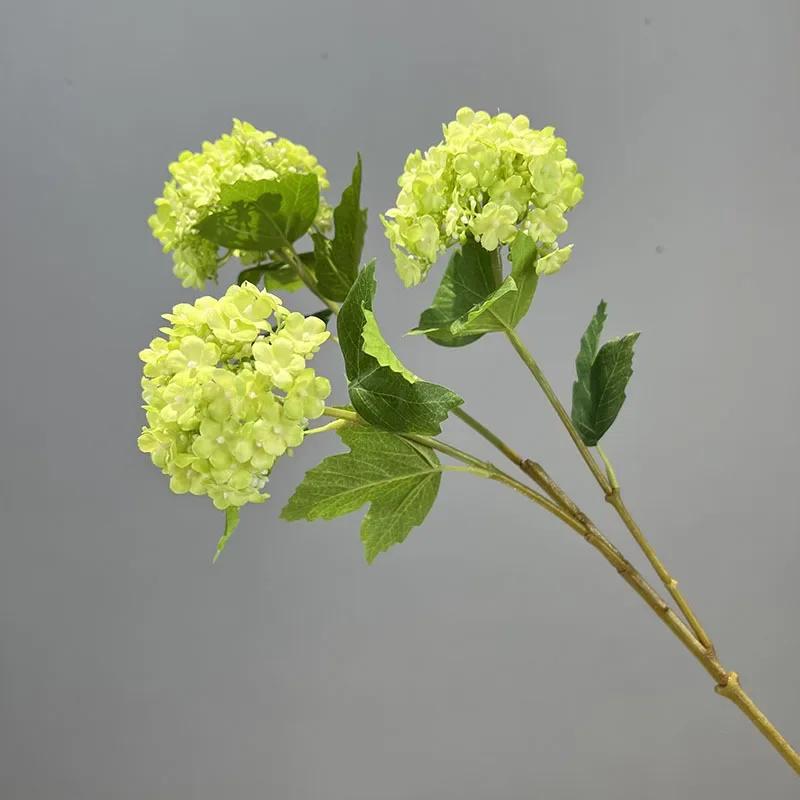 

Simulation Flowers Long Branch Silk Hydrangea Green Plant Fake Flower Garden Decoration Artificial Flower White Blue Snowball світло-зелений колір