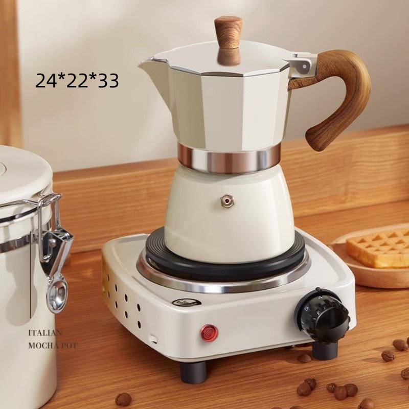 150ML/300ML Italian Espresso Extraction Utensils Household Brewing Coffee Device Portable Aluminum Mocha Pot