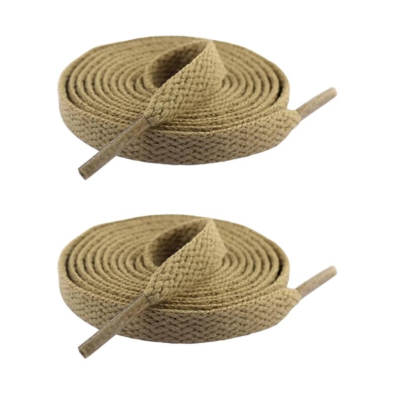1 Pair Flat Sneaker Shoelaces 8mm Wide Polyester Replacement Multicolored Laces for Trainers and Casual Shoes Strings