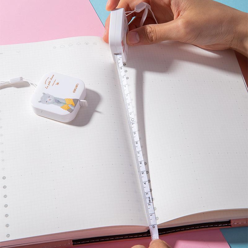 Deli 79651 Niedliches Cartoon-Maßband aus weichem Leder für Taille & Brust