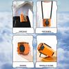 High-Speed Waist Clip Fan with LED Light Portable Cooling Fan Rechargeable Clip-on Fan for Outdoor Camping