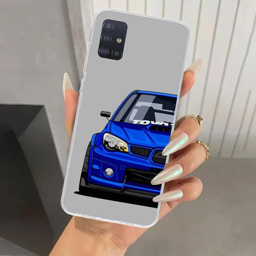 JDM Sports Cars Male Men Phone Case for Samsung Galaxy A52 A32 A22 A12 A02S A50S A30S A10S Note 20 Ultra 10 Plus S10 A31 A20 A71
