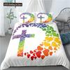 3D Jesus Duvet Cover Set Christian Sacred Jesus Polyester Bedding Set Cross Comforter Cover Suitable For Christian Jesus King