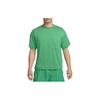 T Shirts Men's Green Crew Neck Moderate Straight Fit FB7393-324