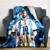 1pc Football Star (2) Blanket, Gift, for Men and Women, Soft Blanket, Good for Sofa Bed Couch Travel, Lightweight Flannel Blanket