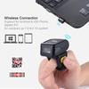 Portable Handheld BT Wireless Ring Finger 1D 2D QR Barcode Scanner Reader Support for Windows Android iOS for