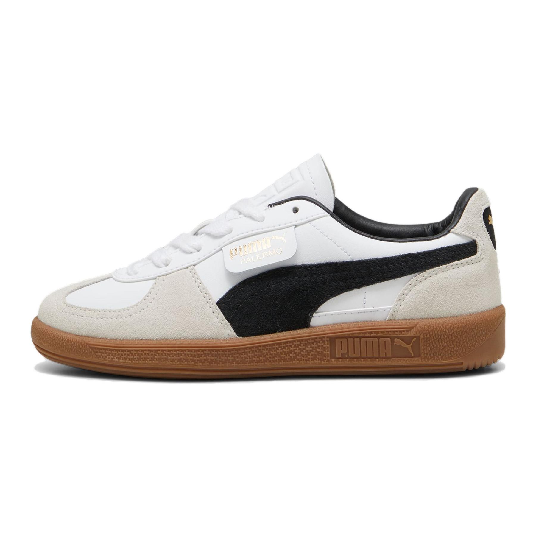 

Puma Кроссовки Palermo Leather Big Kid White Black Gum Kids цвета Vapor-Grey 397275-01 36