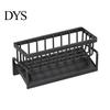 Compact Drain Rack Dish Drying for Kitchen Sink Draining with Tilted Water Sleek Design Tray Space-Saving Organizer Countertop Storage Utensil Holder