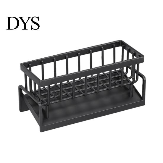 Compact Drain Rack Dish Drying for Kitchen Sink Draining with Tilted Water Sleek Design Tray Space-Saving Organizer Countertop Storage Utensil Holder