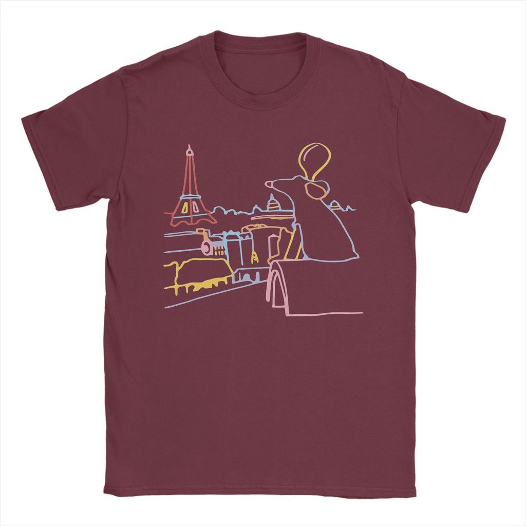 Little Chef Remy T-Shirt for Men Round Neck Cotton T Shirts Short Sleeve Tees Adult Clothes