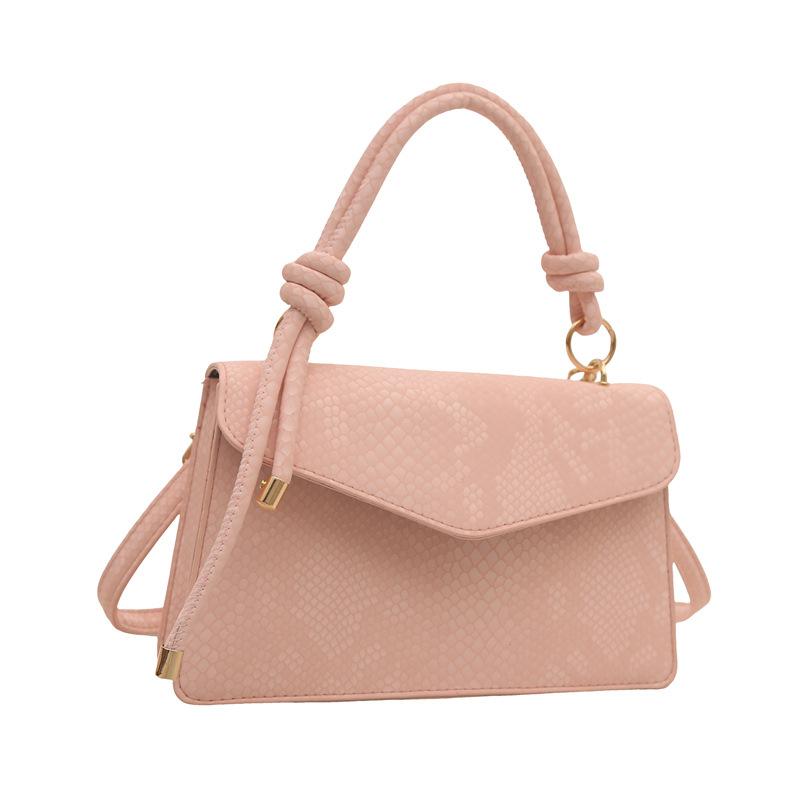Solid Color Texture, Foreign Style Indentation, Shoulder Messenger Bag, New Small Square Bag, Popular Personalized Light Luxury Women's Bag This Year