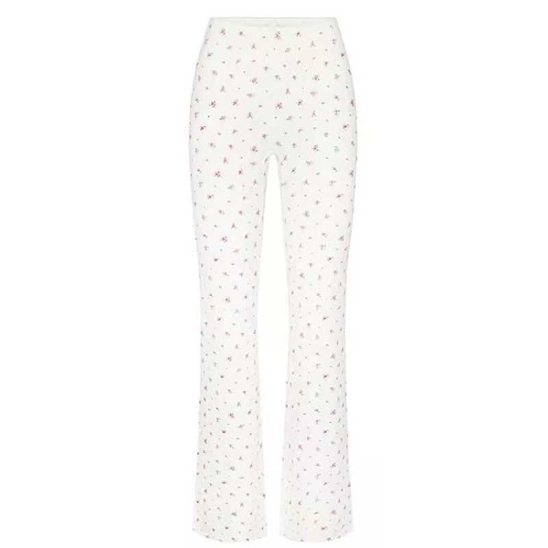 American Skims In Stock Summer New Gyaru Set Valentine's Day Series Lace Floral Short Sleeve T-shirt Trousers Women