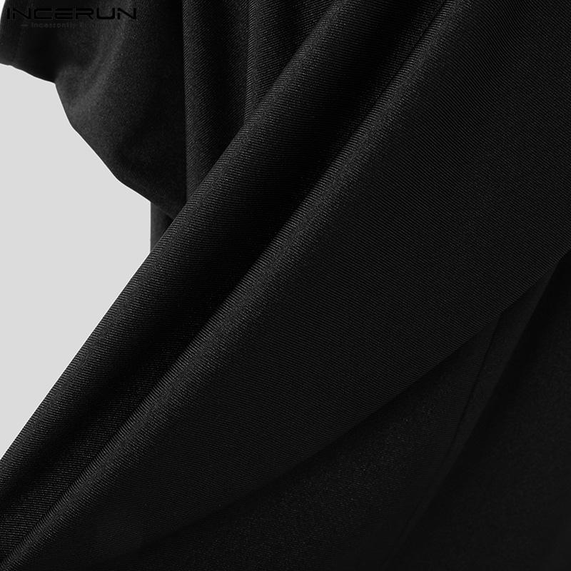 INCERUN Sommer Männer Ärmelloses Strap Bandage Schlank Tanks Party Club Dünne Tops