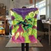 1Pc Alien Earth Print Flannel Blanket, High Quality Comfortable for All Seasons, Home Decor, Warmth and Comfort, Perfect for Christmas Gifts