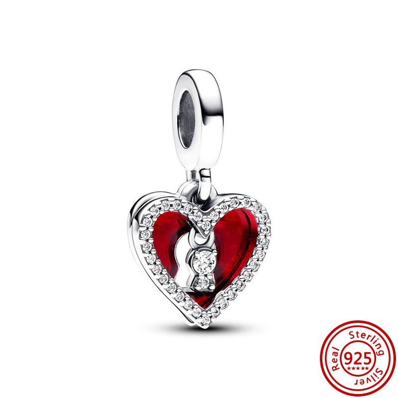 Neuer 925er Sterlingsilber Kupfer Junge Mädchen Tierpfoten Abdruck Perlenanhänger DIY Zubehör PASSEND Original Charms Armband Frauen Party Geschenke