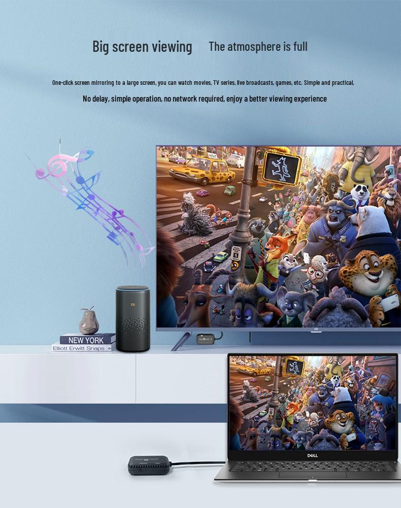 Transmițător Video HDMI Wireless 30m Extender de Înaltă Definiție pentru Partajare Ecran Conferință