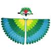 Costume Cosplay per Bambini Ali di Gufo Pavone Uccello Mantello in Feltro con Maschera per Bambine Bambini Festa di Halloween Esibizione sul Palco Mantello