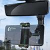 Car Rearview Mirror Phone Holder - 360° Rotating Universal GPS Mount for All Smartphones