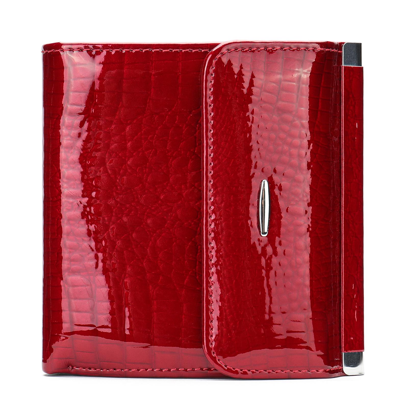 

Marrunt Niche Design Women s Patent Leather Wallet & Coin Purse: Short, High-End, Genuine Leather