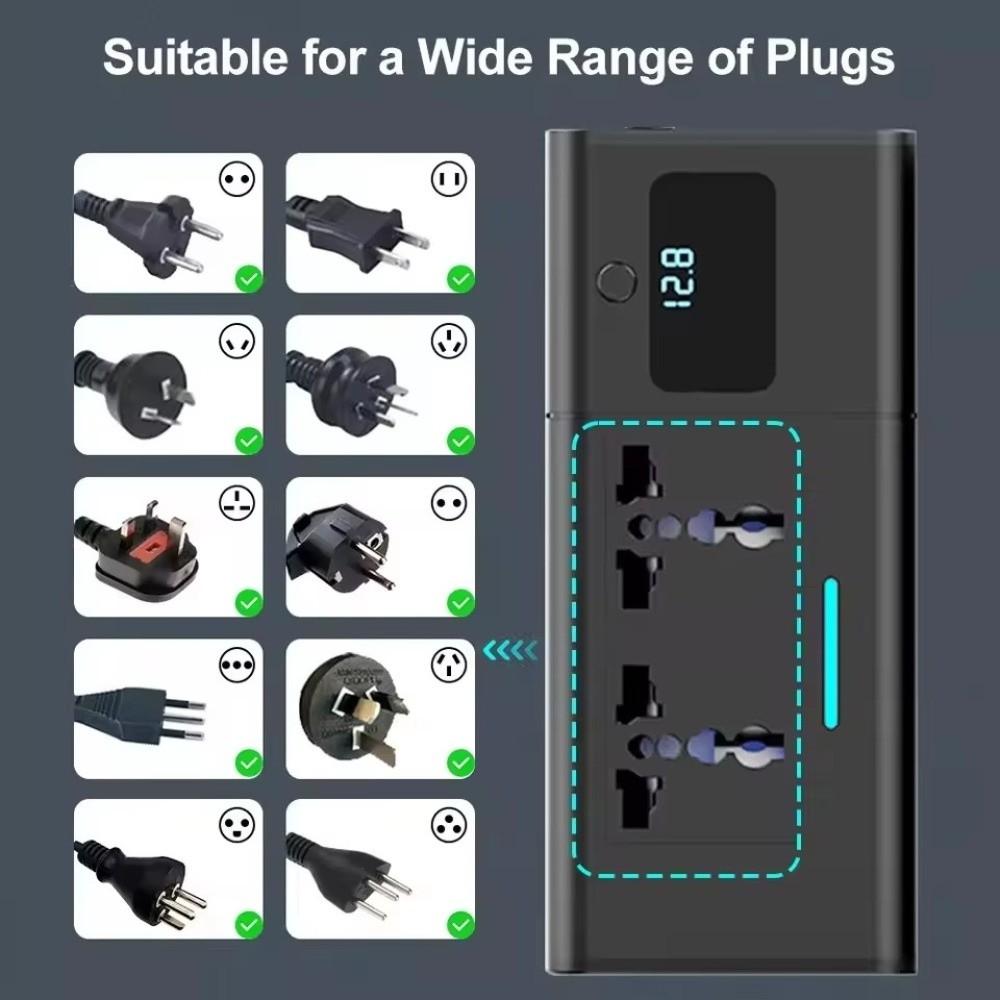 200W Car Inverter Fast Charging Automotive Charger Inverter Universal Power Adapter  for Vehicles
