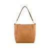 Tory Burch McGraw Large Capacity Pebbled Leather Bucket Hobo Shoulder Tote Bag Women Bags Brown 73338-227