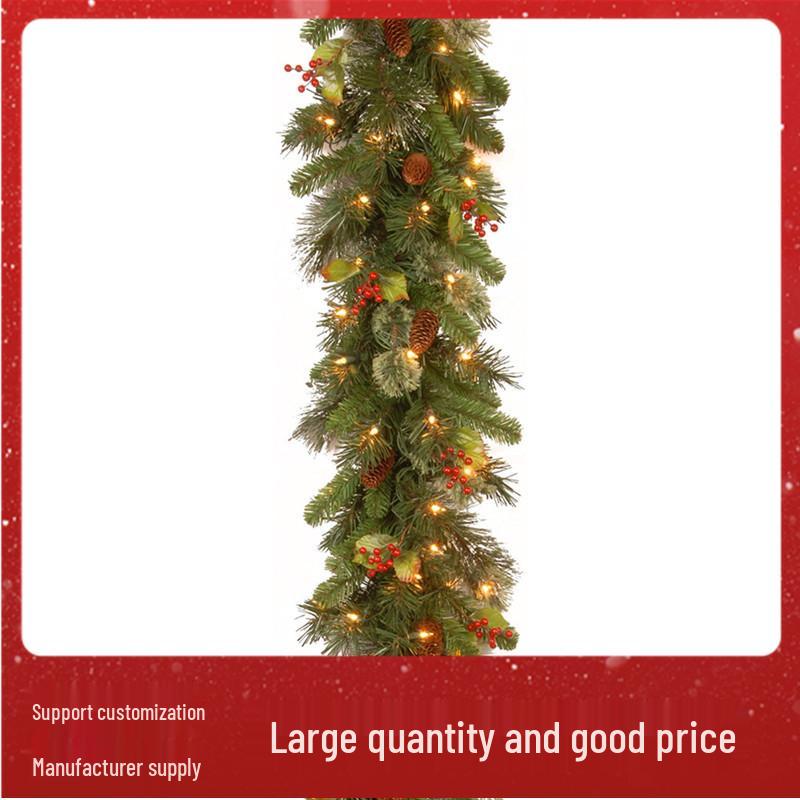 Red Berry Christmas Door Vine Decoration, 180cm/2.7m