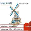 Girls' DIY 3D Wooden Ferris Wheel Puzzle - Educational Assembly Toy