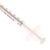 10Pcs 1Ml Disposable Plastic Sterile Insulin Syringe Orange Cap Plastic Liquid Dispenser