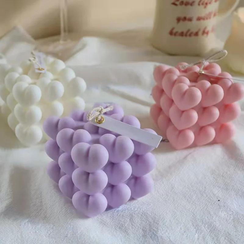 

Love Magic Ball Силіконова форма для свічки DIY Серце Піраміда Стільникові Свічки Виготовлення Шоколадне Мило Смола Форма Подарунки Ремесла Домашній Декор
