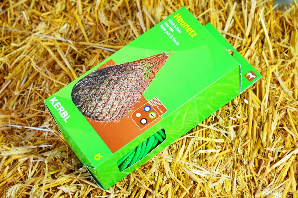 Hay net for horses, green, medium mesh 5 cm, KERBL - German