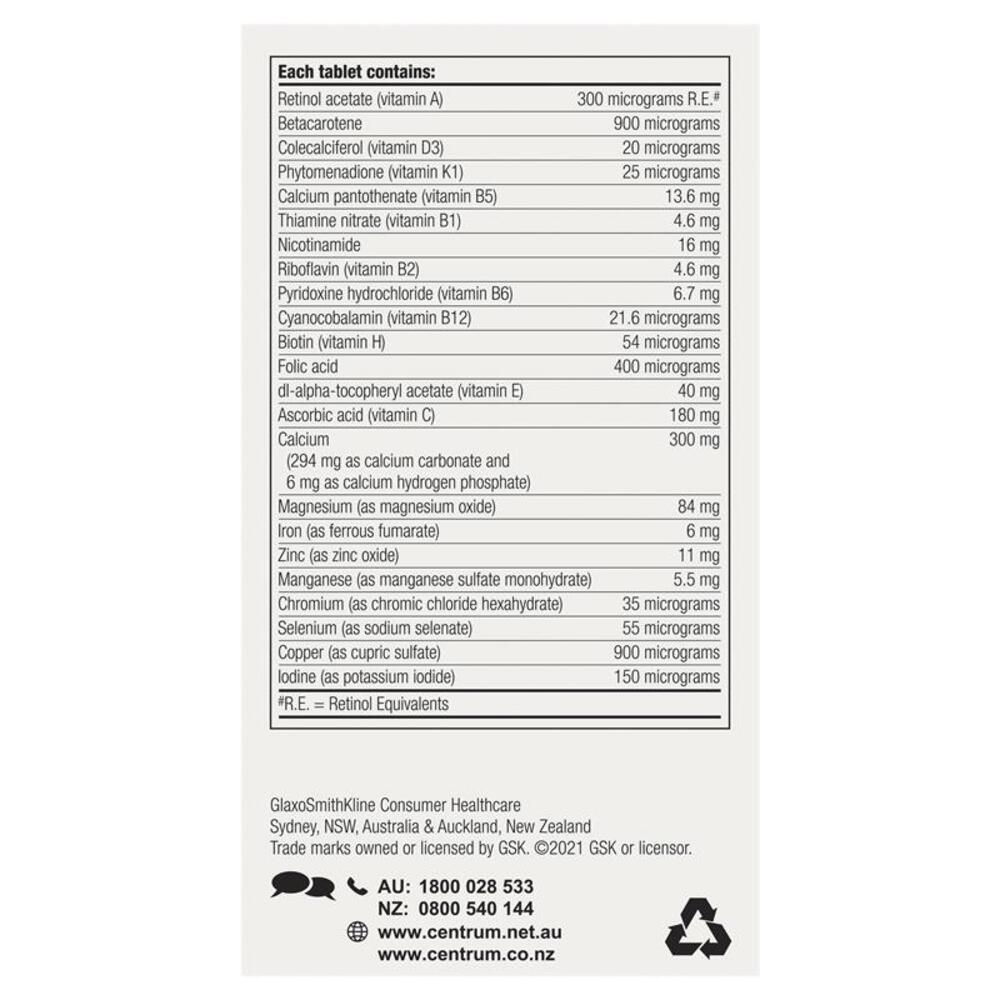 Centrum For Men 90 Tablets