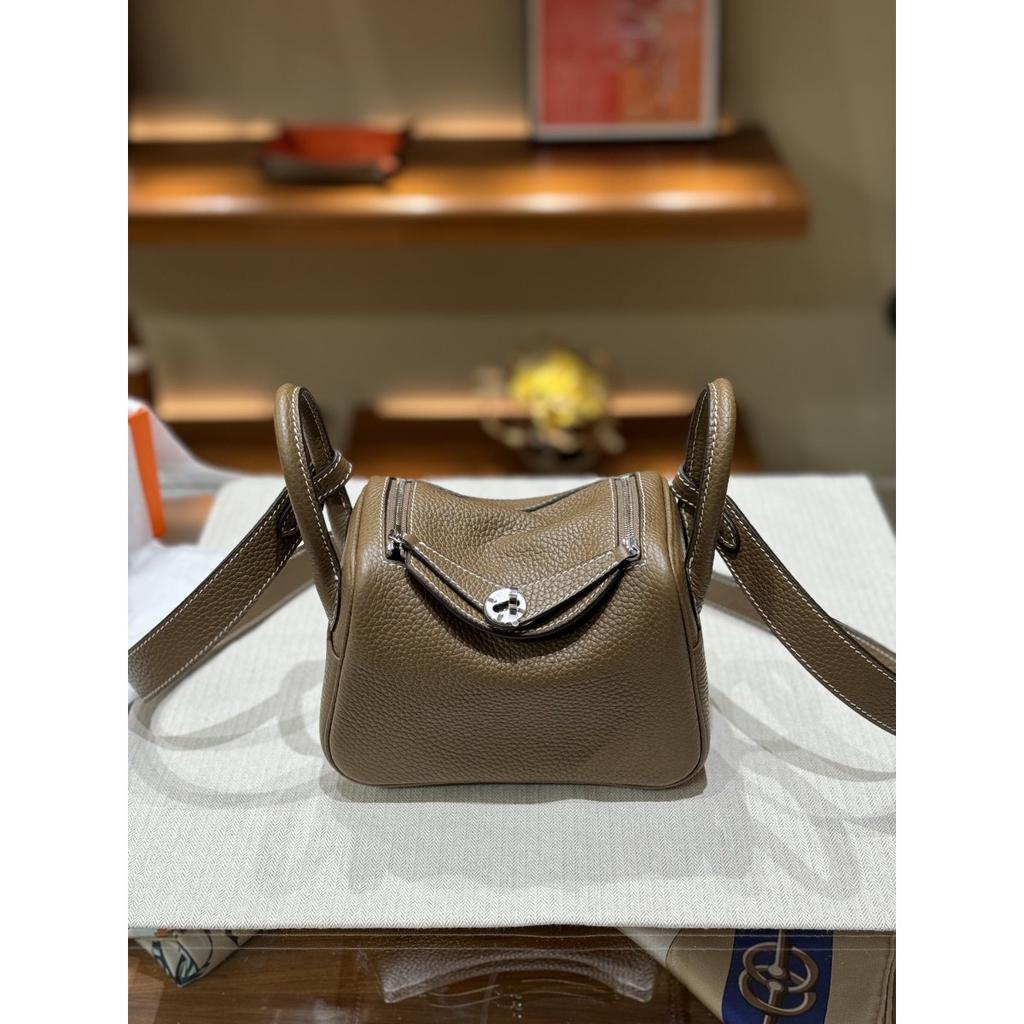 Crossbody-Tasche Mini Lindy Tasche Mini Arzttasche 2024 Rindsleder Damen-Tasche tragbar Schulter Medizinertasche