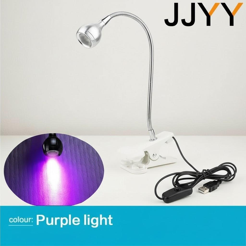 Flexible USB LED Desk Lamp 3W Adjustable Clip Light for Reading Home Office Gift Creative Task Lighting