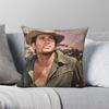 Michael Landon Square Pillowcase Polyester Linen Velvet Printed Zip Decor Throw Pillow Case Bed Cushion Cover
