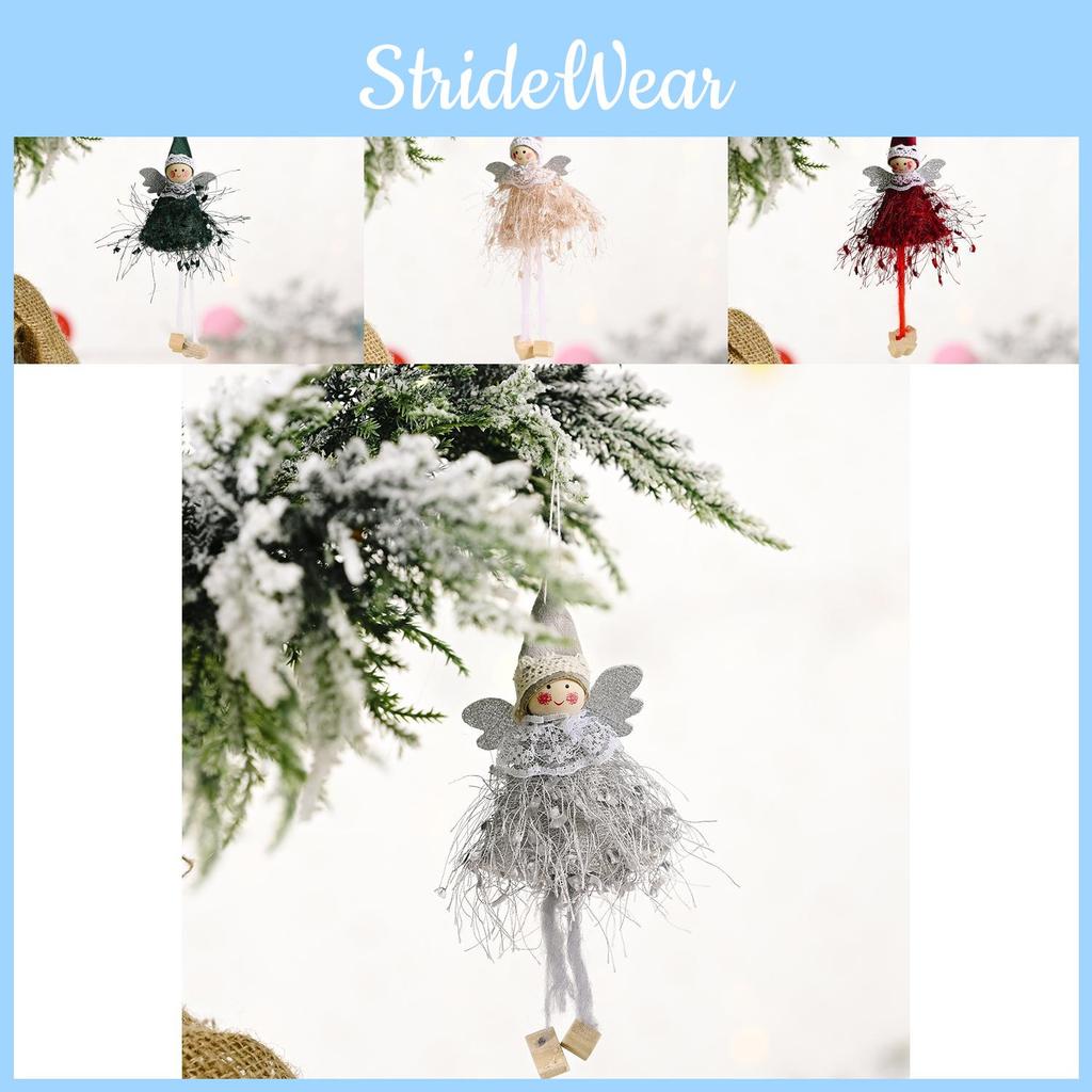 Unique Plush Girl Hanging Legs Figurine For Joyful Christmas Tree Hanging