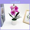 Faux Orchid Butterfly Plant With Plush Material Wedding Decor Props Photography
