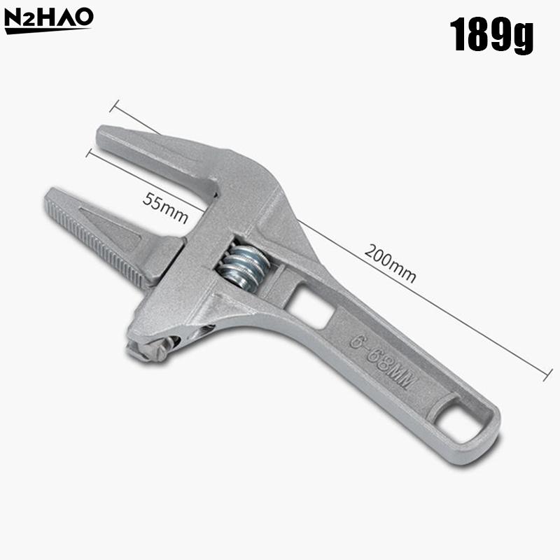 Multifunctional Aluminum alloy metal. Adjustable Wrench For Bathroom Plumbing Repair Hand Tool