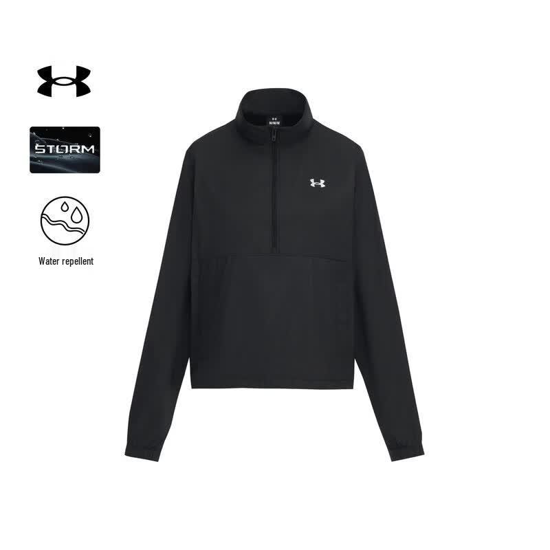 Under Armour Women s Woven 1/2 Zip Long Sleeve T-Shirt XS