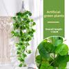 Hanging Artificial Green Plants UV Resistant Realistic Fake Leaf Vine Ivy Wedding Party Indoor Outdoor Garden Wall Hanging Faux Greenery Decoration
