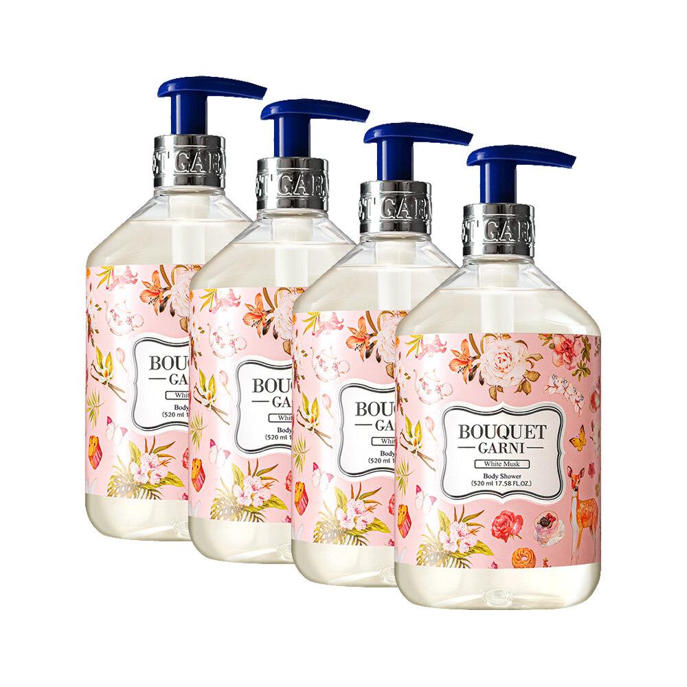 

Bouquet Garni Deep Perfume Body Wash White Musk Scent 520ml x4
