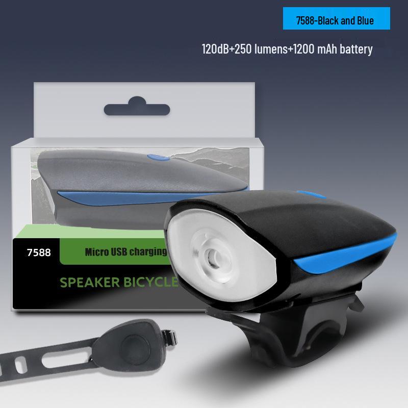 

High Beam Front Bicycle Light with Horn for Night Riding & Kids Cycling