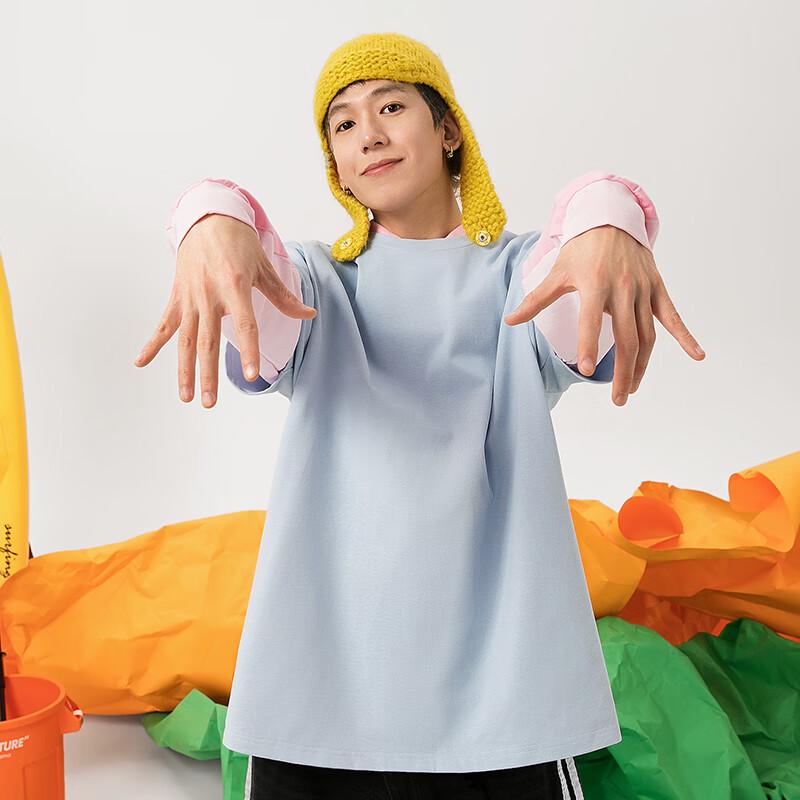 GENIOLAMODE Pánské ležérní tričko s krátkým rukávem z čisté bavlny