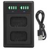 Charging Base Double Fast Charge Hub Micro TypeC LCD Display for ENFW50 Camera Battery