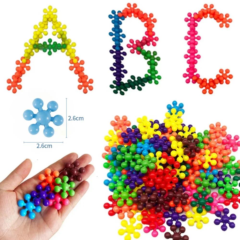 Children's Building Block Toys Snowflake Interlocking Building Block Toy Creative Stress Relief Fidget Toys Party Favors