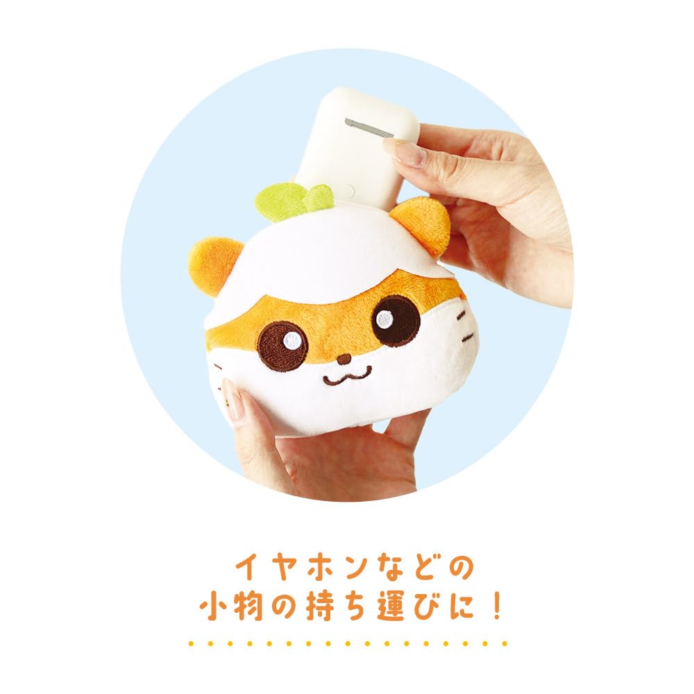 Tees Factory Sanrio Characters Plush Zipper Mascot with Carabiner, Korokoro Kuririn, Approx. H103 x W116 x D50mm (excluding ears), SR-5546679CK