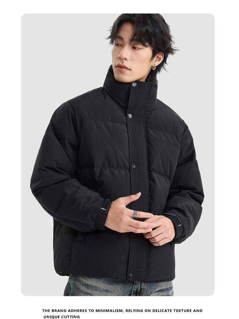 High-End Autumn/Winter American Trend Thick Duck Down Stand Collar Sports Jacket - Men's & Couples Casual Puffer
