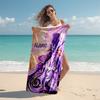 Personalized customized proof beach towel with Genshin Impact characters pattern - soft, absorbent,quick-drying,perfect swimming,camping&bathing