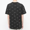 Nike All Over Swoosh Logo T-Shirt Black Men Streetwear CK4094-010