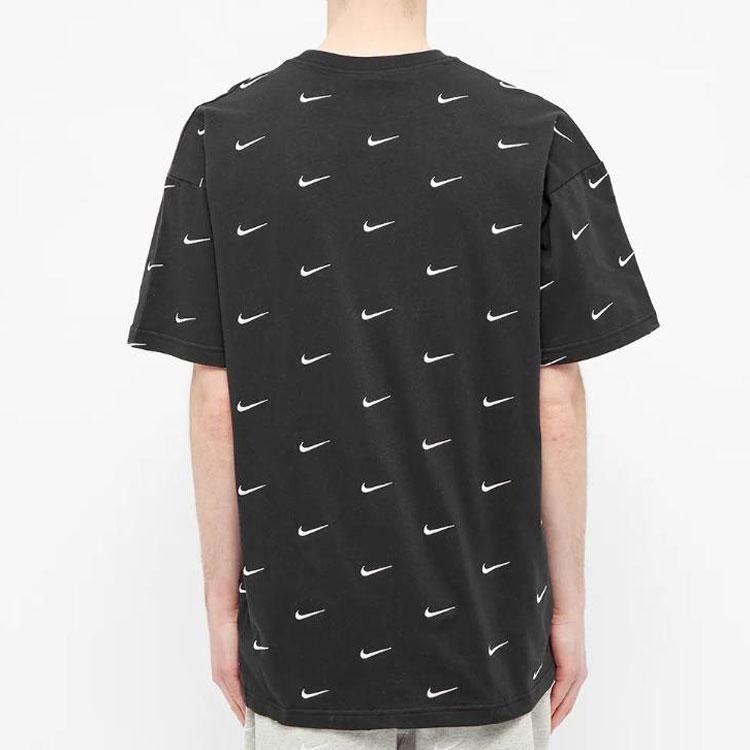 Nike All Over Swoosh Logo T-Shirt Black Men Streetwear CK4094-010